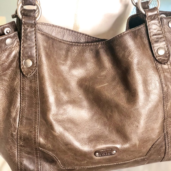 Frye Melissa Leather Tote Shoulder Bag - Picture 3 of 9